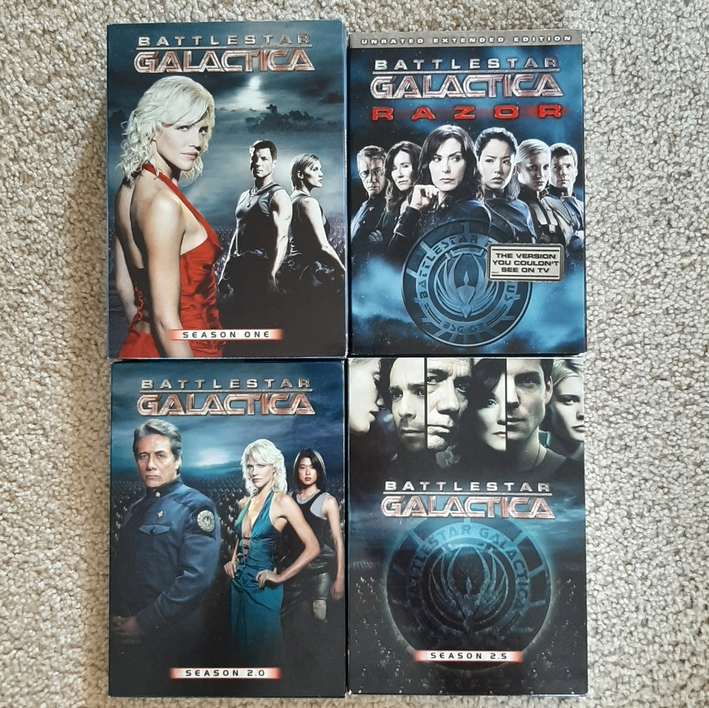Battlestar Galactica DVD Seasons 1, 2, 2.5 & Razor